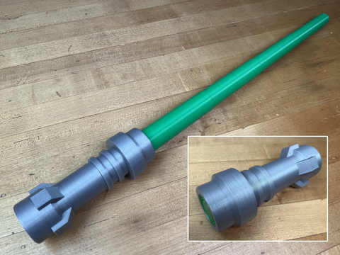 3D Print - Collapsing Life-Size LEGO Lightsaber